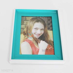 Sky Blue Color Wooden Photo Frame with Glass