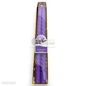 2pc Purple screw thread candles