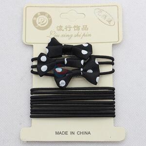 Fashion 2015 Black Bowtie Hair Bands for Kids Girls Women