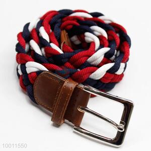 Low Price Red Braided Webbing Waistband Belt for Women Girls