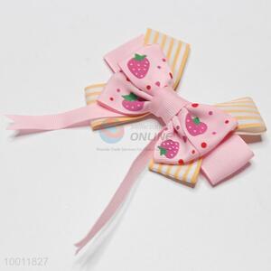 Pink-yellow decorative bowknot