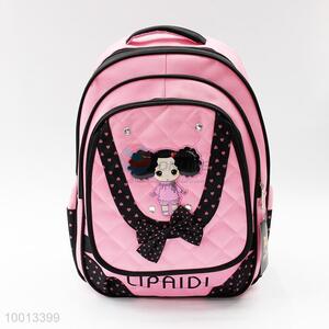 Pink Cartoon School Backpack For Kids