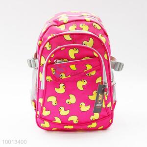 Duck Pattern Durable School Backpack For Kids