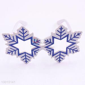 Blue Snowflake Shaped Cute Eyewear Party Glasses