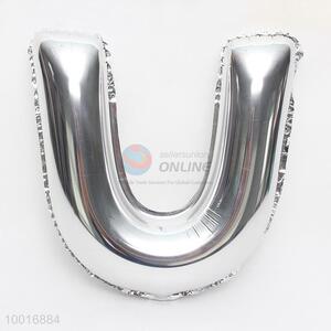 Good quality letter U foil balloon