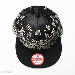 Flower Pattern Black Hip-hop Sport Cap/Hat