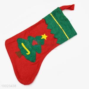 Hot Sale Christmas Tree Pattern Non-woven Christmas Stocking