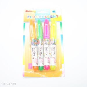 New Arrival 4 Pieces Highlighter Pens Brilliant Color Leery Brand