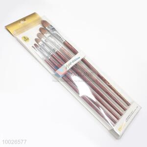 Professional Round Head Paintbrushes Set of 6pcs