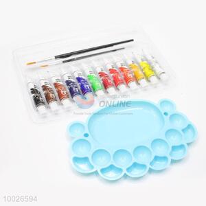 12 Colors Watercolour Set With A Palette