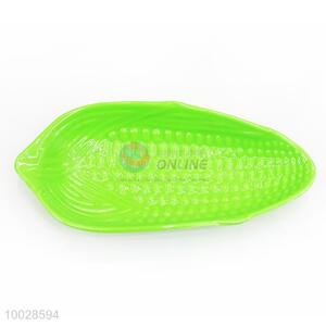 Wholesale Green Corn Shaped Green Melamine Fruit Plate