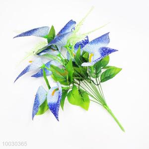 High Quality Blue Calla Lily Artificial Flower For Home Decoration