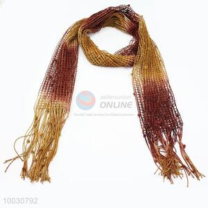 Wholesale Two Color Streamline Dacron Scarf