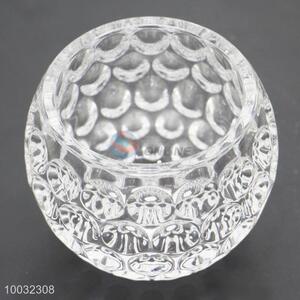 Round Bowl Shape Crystal Candle Holder