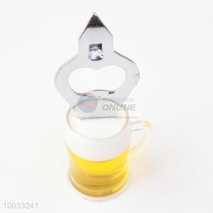 Acrylic fridge magnet beer bottle opener