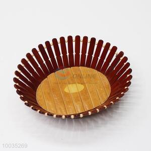 Good quality round bamboo fruit basket