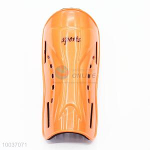 Orange plastic sport football leg guard