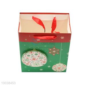 23*18*10cm Wholesale Green Snowman Gift Bag/Paper Bag