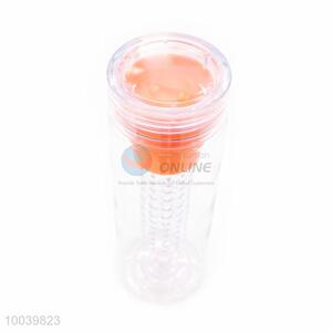 High Quality Transparency And Orange PP+PS Double Wall Auto Mug/Travel Mug