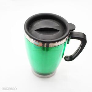 High Quality Green PP+PS Double Wall Auto Mug/Travel Mug