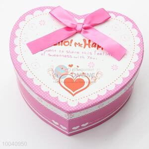 14.5*13*7cm Heart Shaped Pink Gift Box/Packing Box