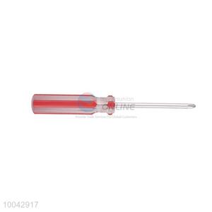 3mm*75mm Red Handle Cross Screwdriver