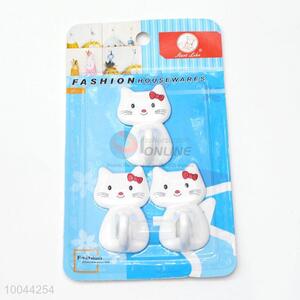 3pcs/set lovely cat shaped decorative wall hooks