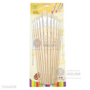 12Pieces/Set Simple Long Handle Watercolor Painting Artist Paintbrush