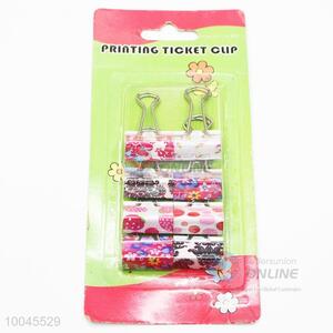 8pcs Nice Printing Ticket Clips Set