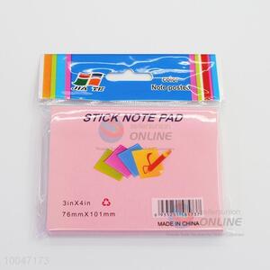 7.6*10.1CM Sticky Note Pad With Colorful Pages/Sticky Notes