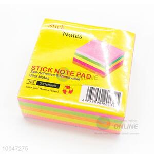 5 Colors Paper Post-it Notes,School And Office Square Sticky Notes/Memo Pad