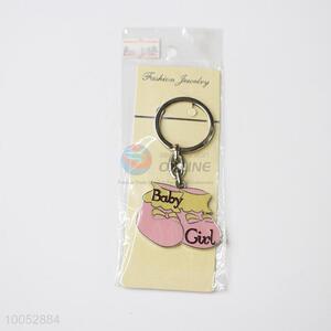 Pink Baby Girl Aluminium Alloy Key Chain/Key Ring