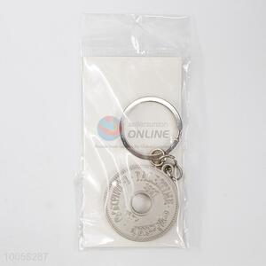 Coin Shaped Zinc Alloy  Key Ring/Key Chain