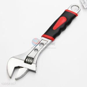 8Inch Repair Tools Adjustable Wrench with Red Handle