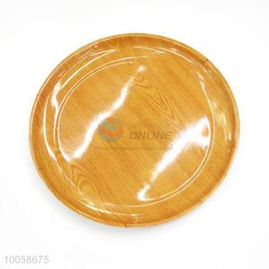 30CM Round Wood Color Melamine Plate