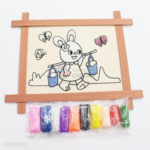 Cute rabiit pattern wooden drawing board/doole board