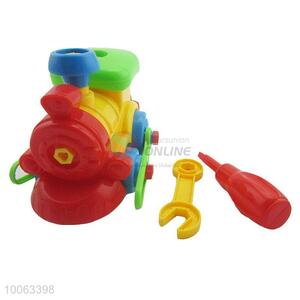 New diy toys intelligent assemble train toys