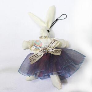 11cm cloth rabbit phone pendant/keychain