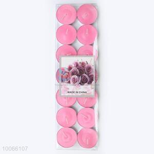 14pcs Small Pink Wax Candles Set