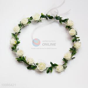 Bride Flower Headband Festival Wedding Floral Garland  Headwear women