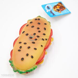 China Factory Hamburger Shaped Pet Toy for Dog