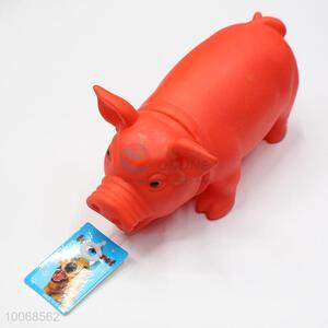 Wholesale Cheap New China Wholesale Red Pig Shaped Squeaky Dog Pet Toy