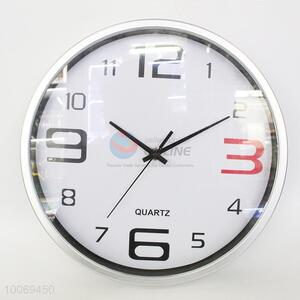 Simple round plastic wall clock