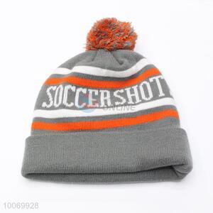 High Quality Acrylic Knitted Winter Hat with One Ball