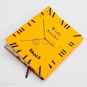 Clock face cover note book