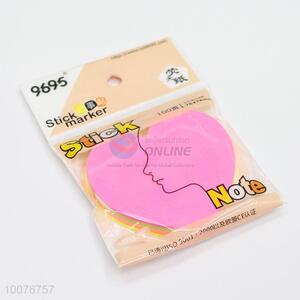 Love Heart Shaped 100 Sheets Sticky Note Paper