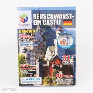 Educational toy 3d neuschwanstein castle building model puzzle