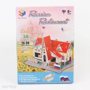 DIY Russian Restaurant House 3D Puzzle