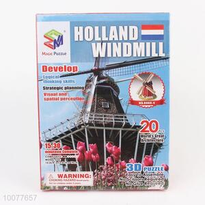 Holland windmill building model souvenir 3d puzzle