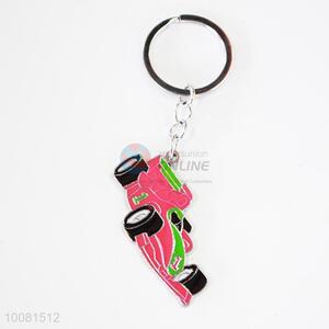 Pink Car Zine Alloy Metal Key Chain/Key Ring